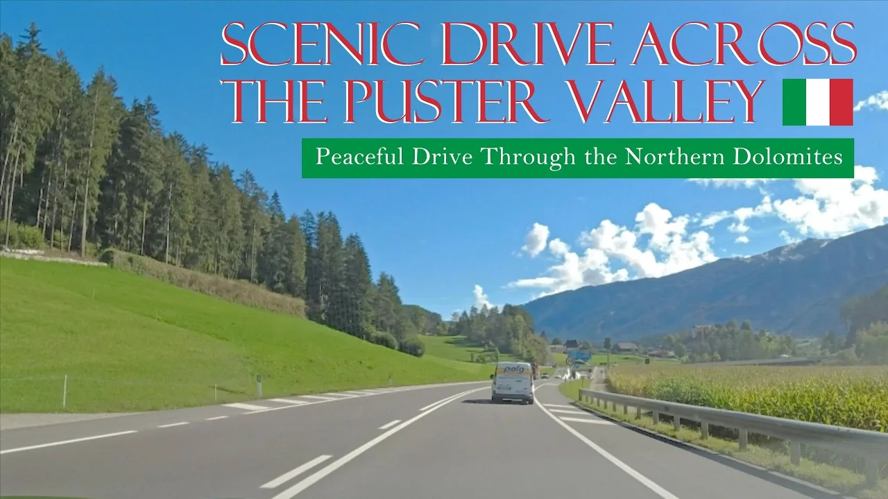 Funes to Lago di Braies 🇮🇹 | Scenic Drive in the Dolomites | Real-Time, No Music scenic drive