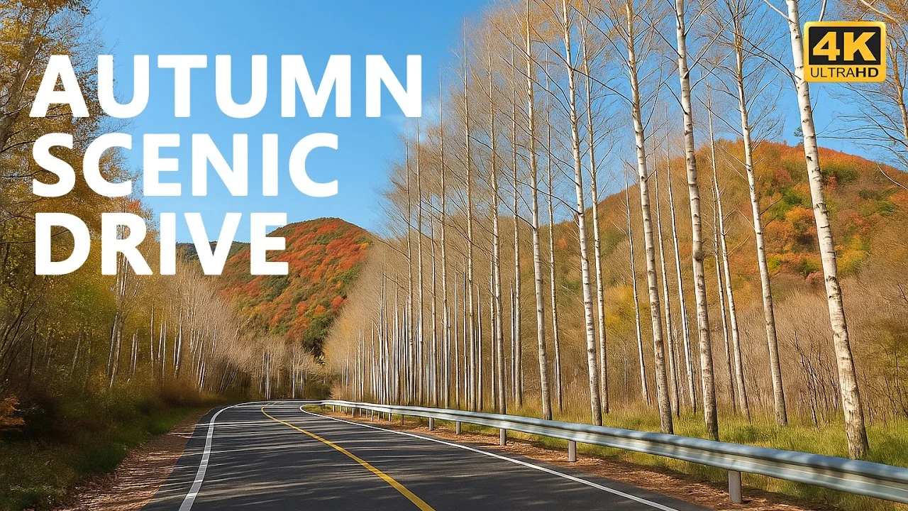 4K Autumn Drive – Lanian Road to G111, Huairou (Beijing) | Peaceful Mountain Road & Open Highway scenic drive