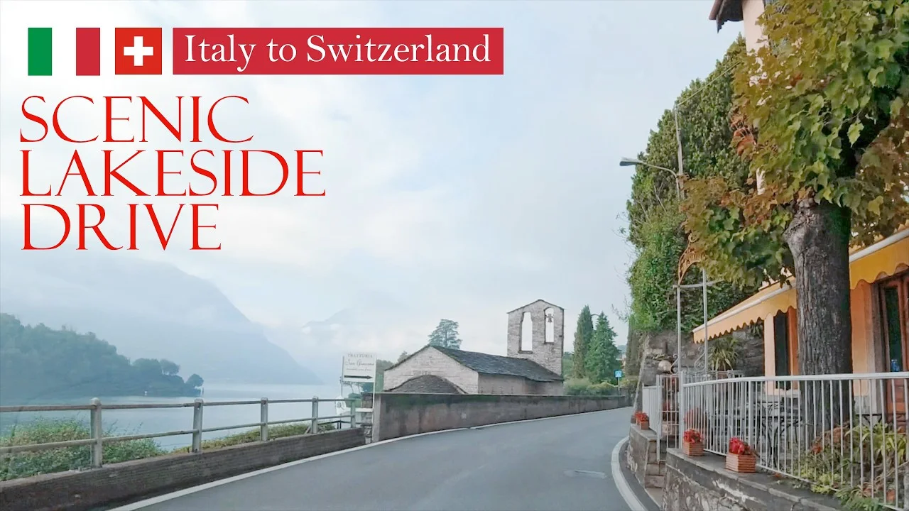 🚘Scenic Drive from Lake Como to Varese 🇮🇹🇨🇭 | Driving Italy’s Lakeside Roads Across the Swiss Border scenic drive