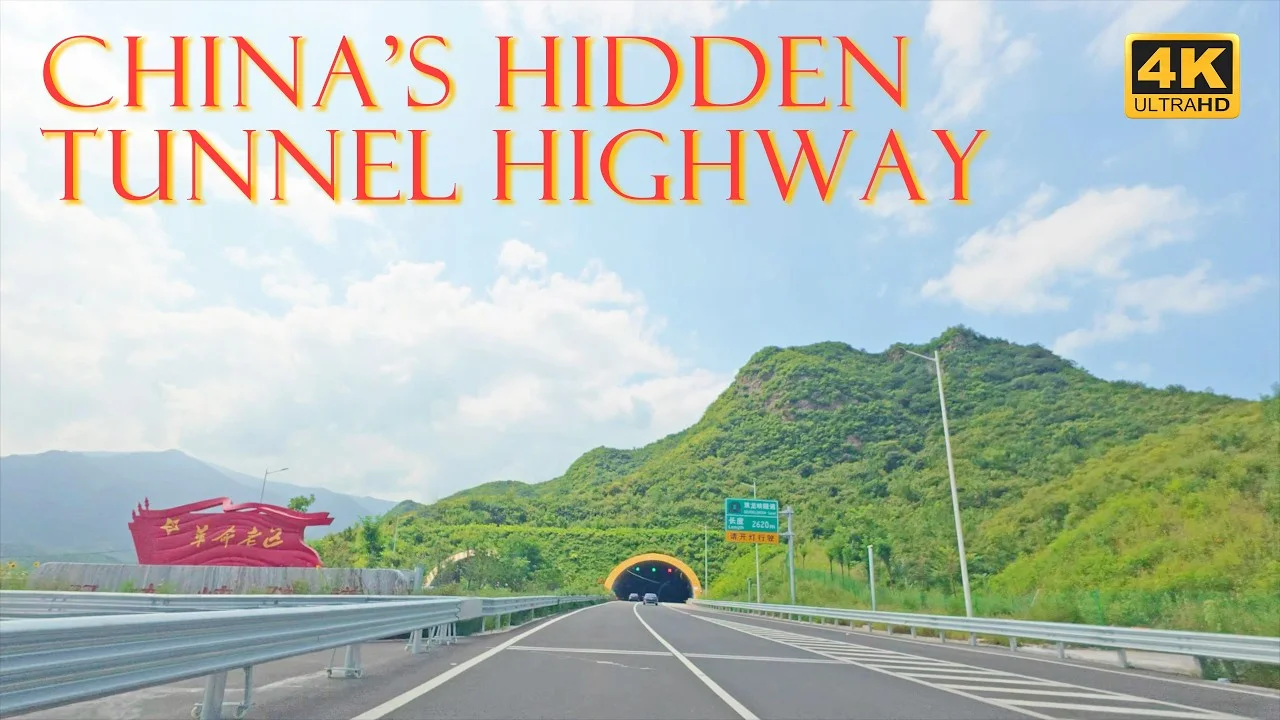 Scenic Drive Through Beijing’s Mountain Tunnels | S3701 Jingyu Highway 4K scenic drive