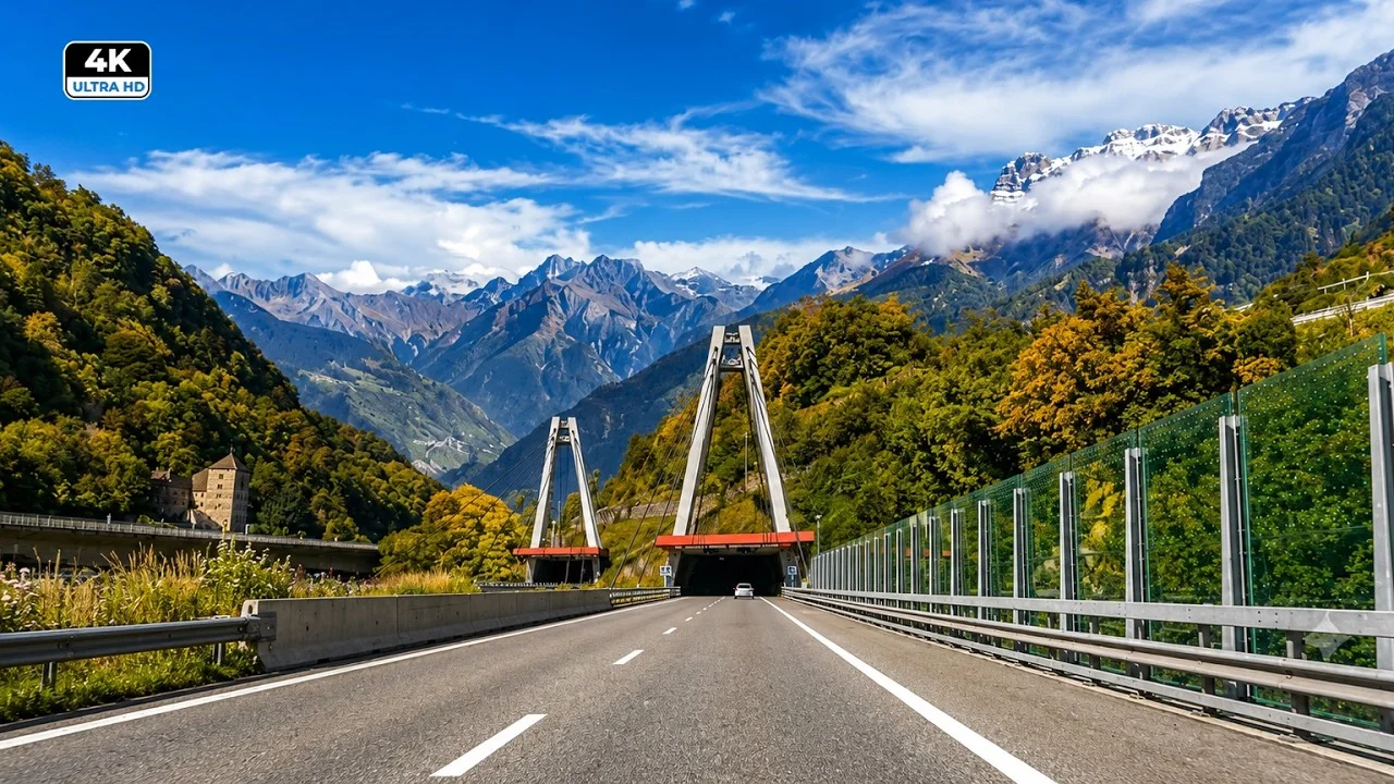 Swiss Alpine Calm to Lakefront Elegance | Martigny to Geneva Scenic Drive 4K scenic drive