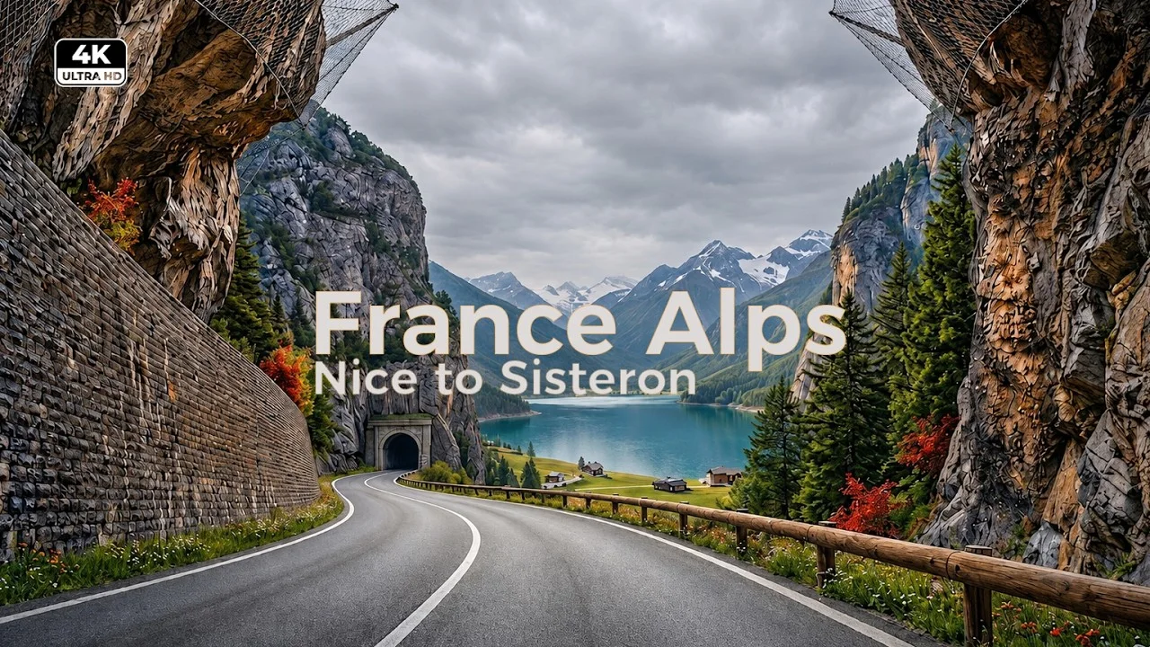 A Road Too Beautiful to Be Real: Nice to Sisteron | Southern France’s Scenic Drive 4K scenic drive