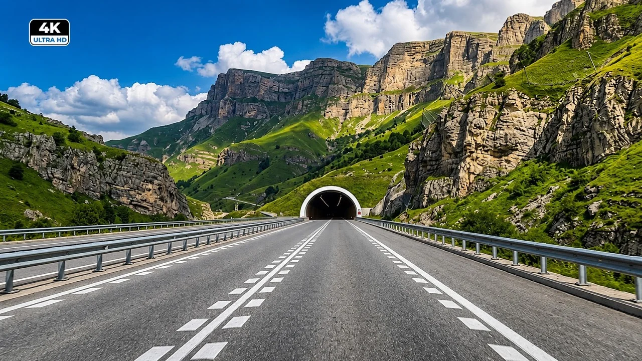When the Road Disappears into the Mountains | China Scenic Drive 4K scenic drive