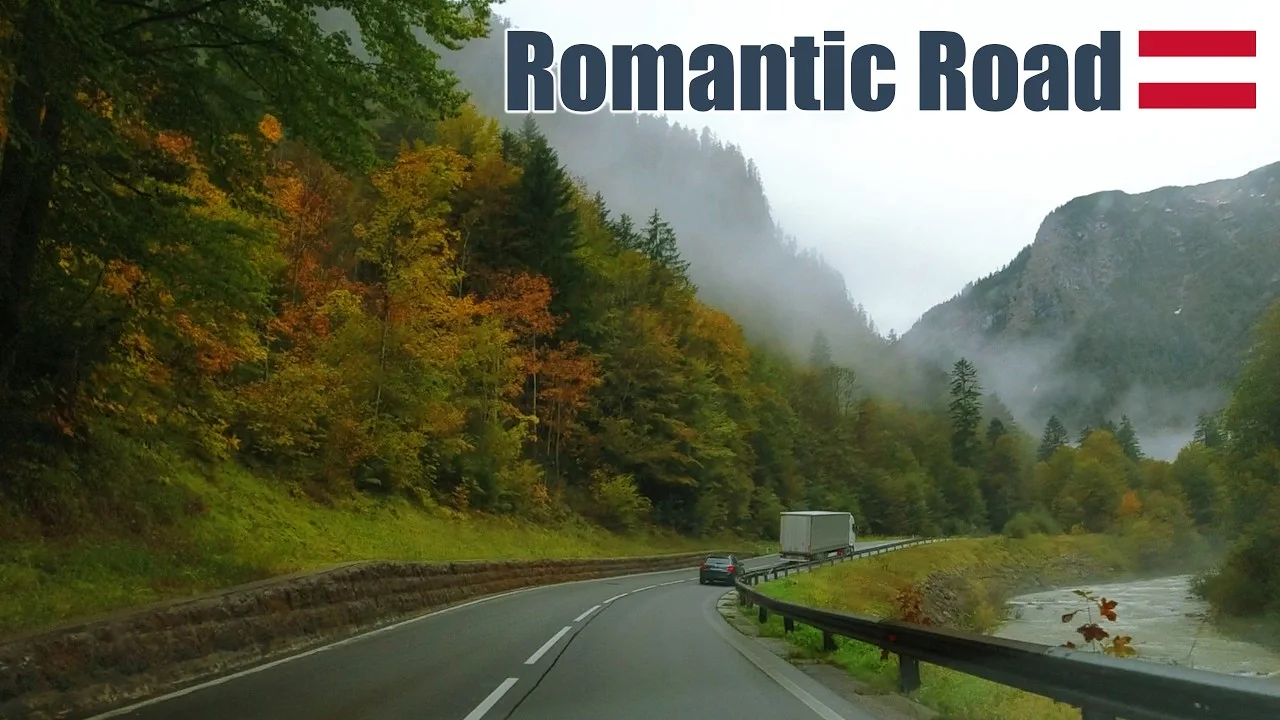 Rainy Scenic Drive in the Austrian Alps 🌧️ | Hallstatt to Salzburg via Romantic Road scenic drive